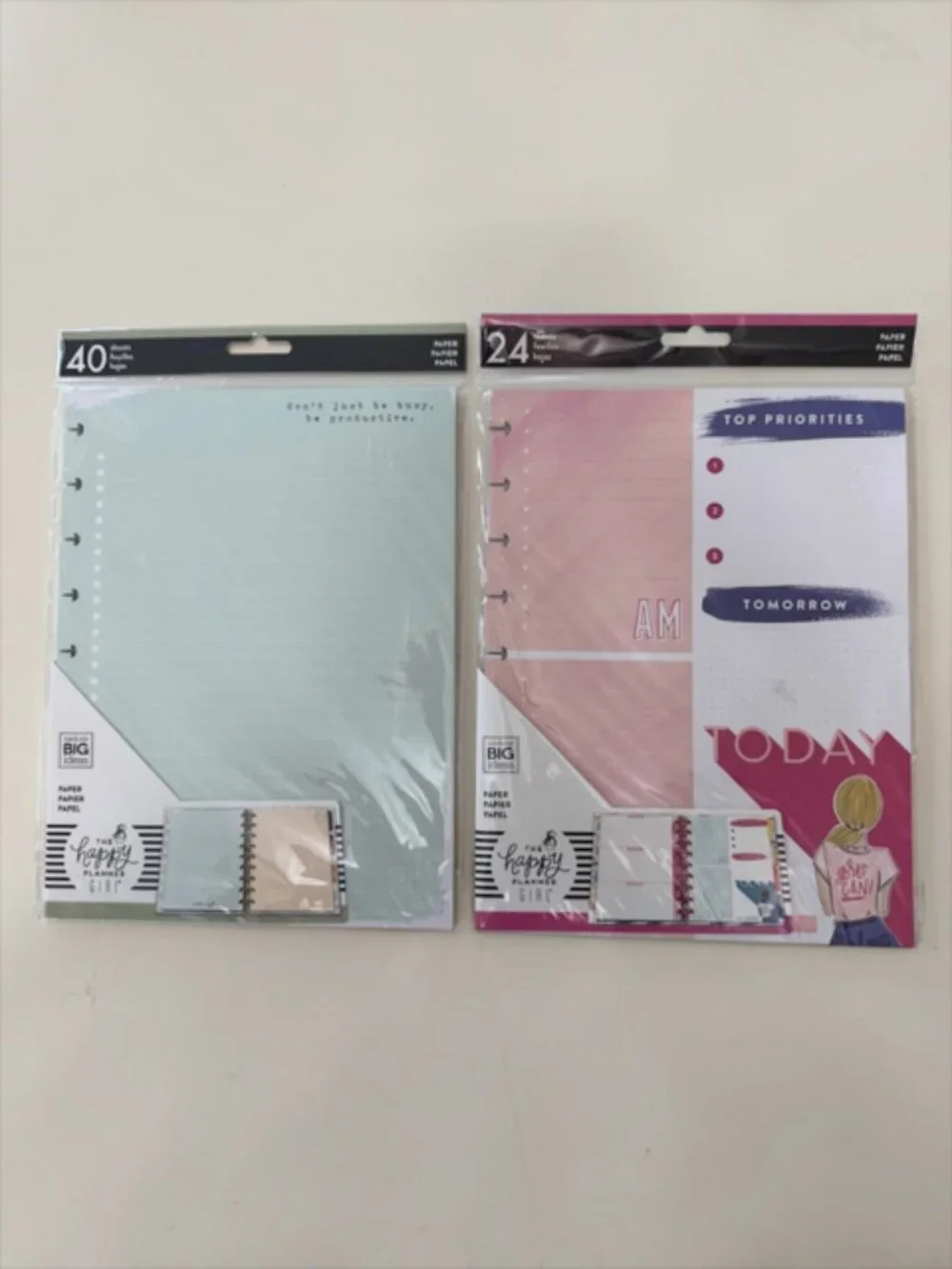 NIP The Happy Planner Girl Classic Planner Refill Pages Set of 2